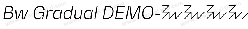 Bw Gradual DEMO字体转换